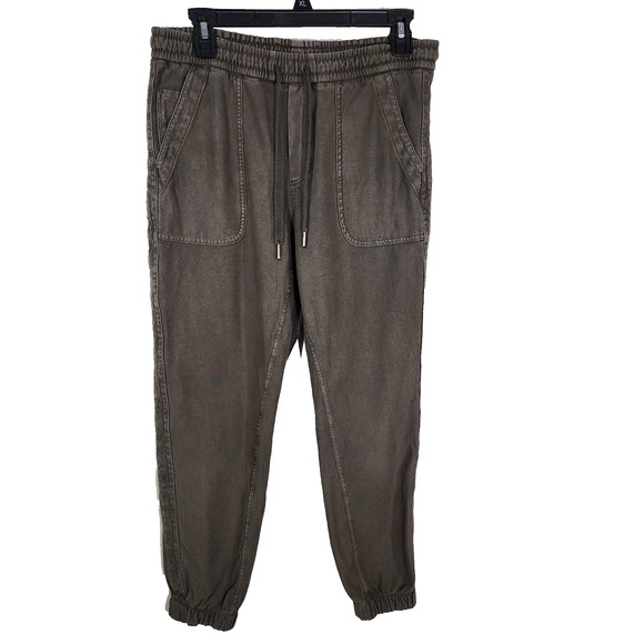 Athleta Farallon Jogger Pant Women Size 4 Cypress Faded Green Pockets Athleisure - Picture 1 of 12